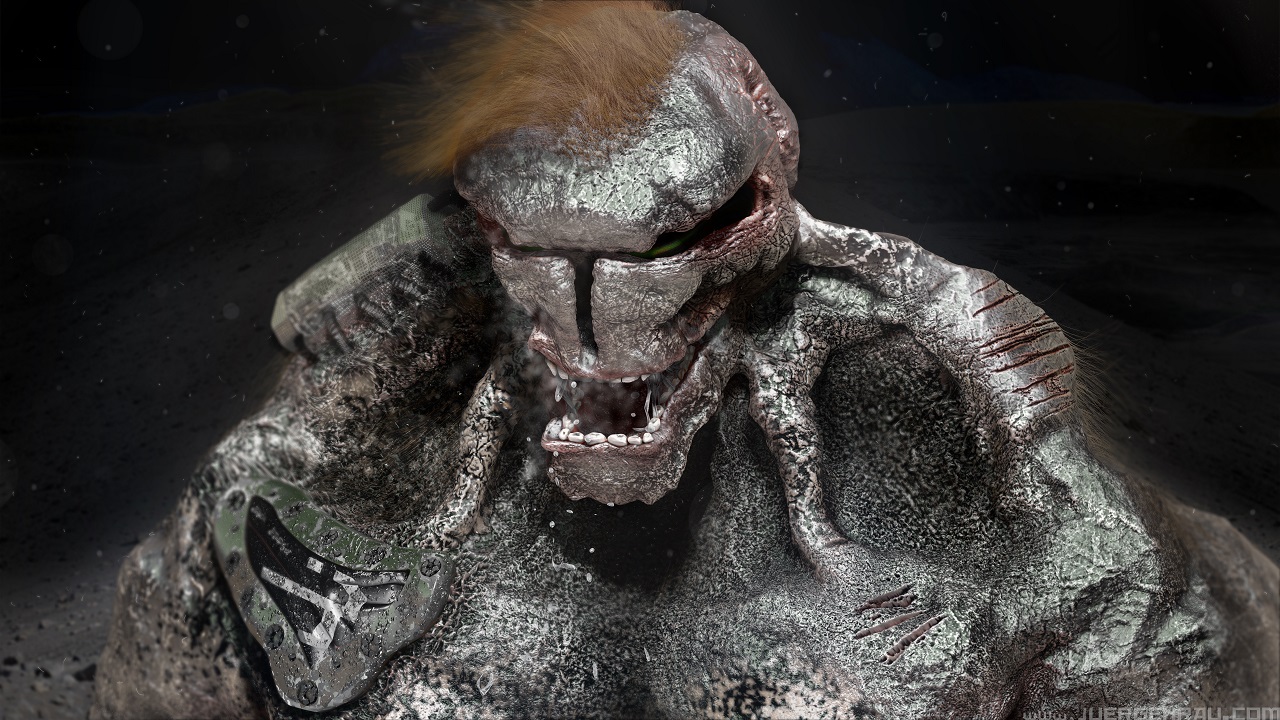 
The Alien Warrior, 3D low poly modeling
