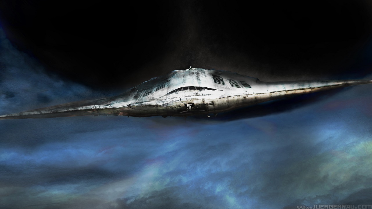 
Stealth spaceship UFO flight
