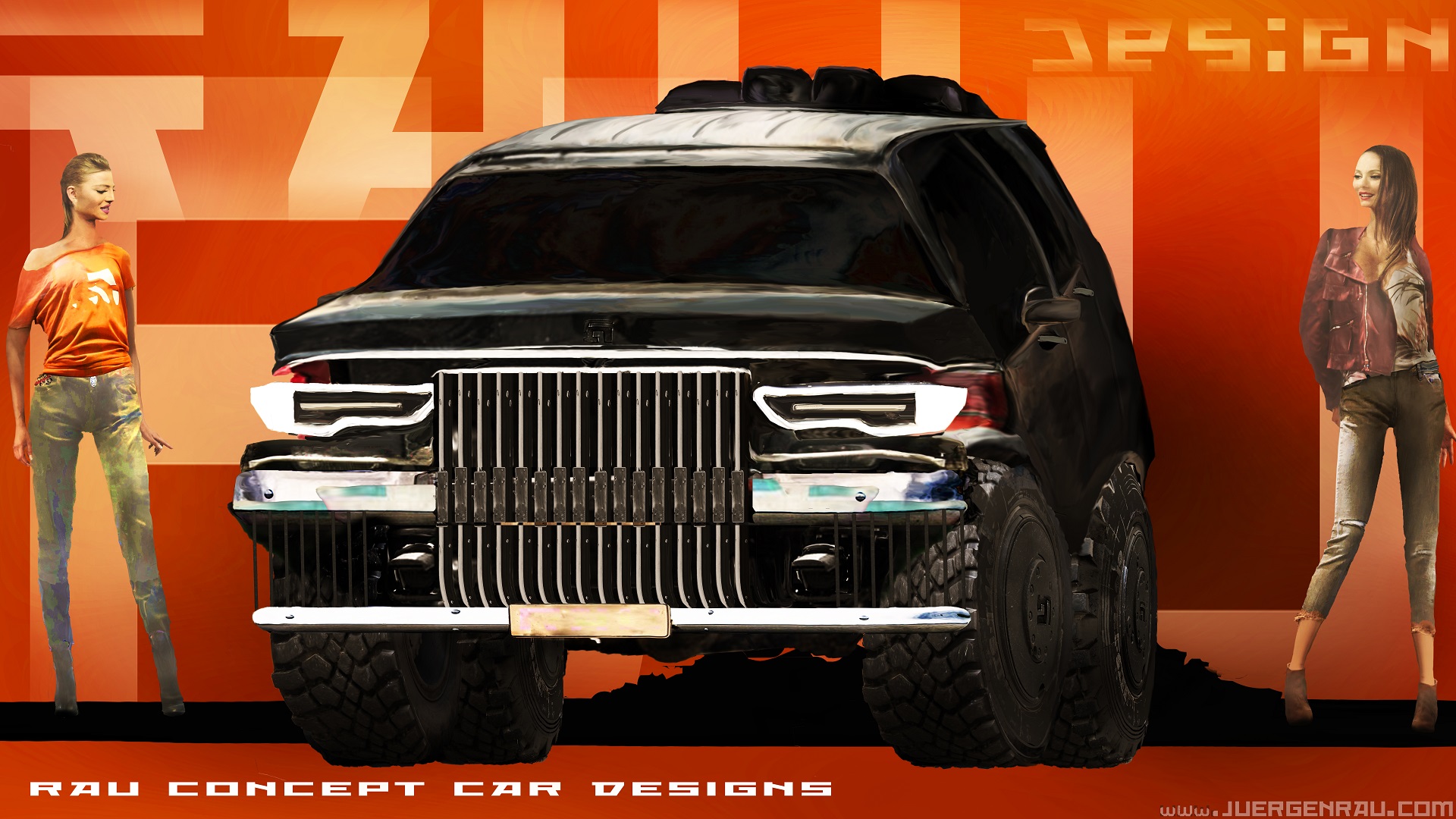 
concept car SUV design RAU automotive exterior.
